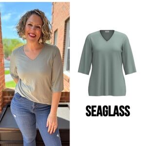 LuLaRoe Eden 3/4 Sleeves Top 3024